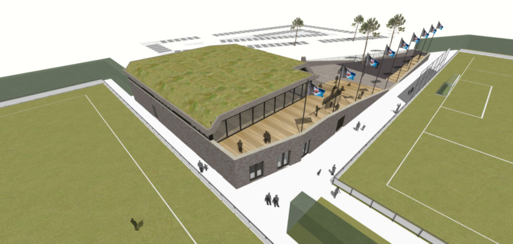 Nieuwbouw sportcomplex HVC te Hoek van Holland